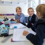 students working at their desks