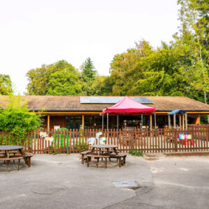 outdoor seating Oratory Prep school